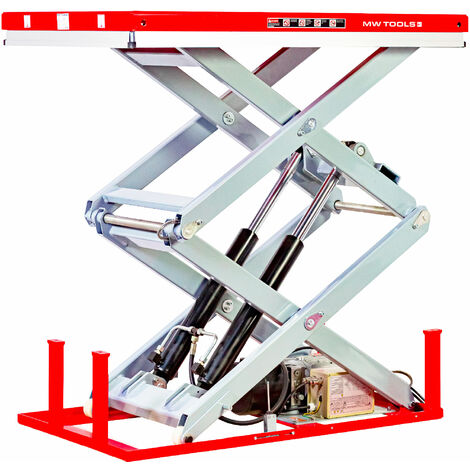 Mw Tools – Table élévatrice à ciseaux 1000 kg – Hauteur levée 1780 mm – Dimensions 1300 x 820 mm – TPSL1180
