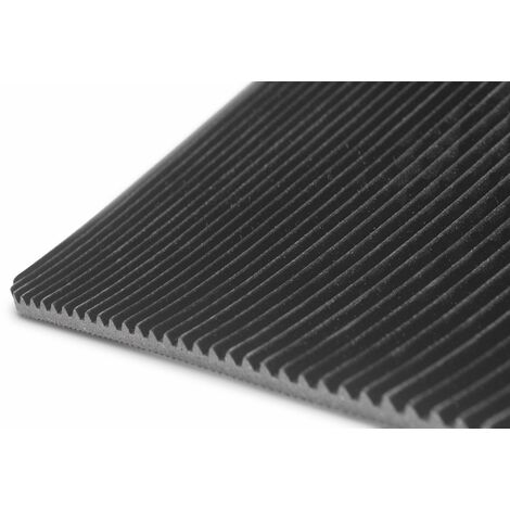 Mw Tools – Tapis de sécurité en caoutchouc strié 10m x 1,2m x 3mm – Couche antidérapante pour camionnettes et remorques – FRSRM1200