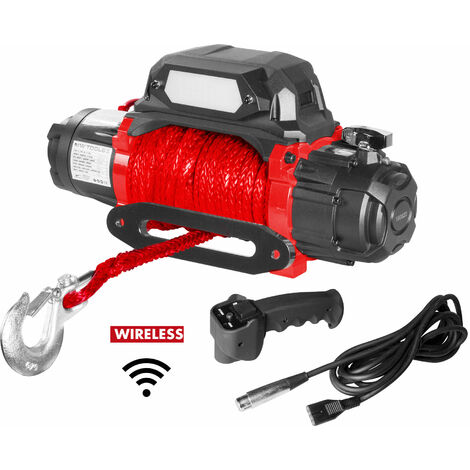 Mw Tools – Treuil électrique 24V 5443kg câble synthétique 26m – Télécommande sans fil – Étanchéité IP68 – SEL550024SR