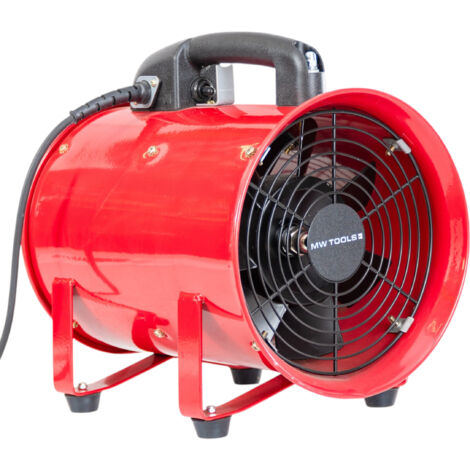 Mw Tools – Ventilateur extracteur mobile 250 W – Diamètre 200 mm – Faible niveau sonore – Évacuation d'air frais – MV200