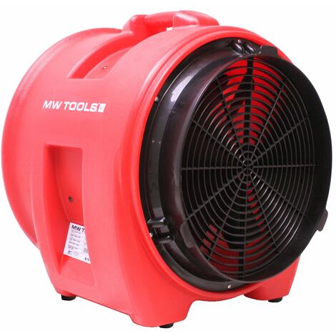 Mw Tools – Ventilateur extracteur mobile 400 mm – Puissance 700 W – Matériau polyéthylène haute densité – Double grille de protection – MV400PP