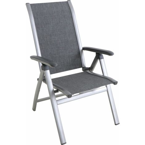 MWH Alu Klappstuhl Elo pulverbeschichtetes Aluminiumgestell Gartenstuhl Stuhl