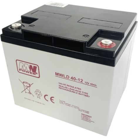 MWLD 40-12: Batería AGM de 12 V/40 Ah, 197 x 165 x 172 (T16)