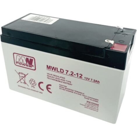 MWLD 7.2-12: AGM-Batterie 12V/7,2Ah, 15165100 (T1-schmal)