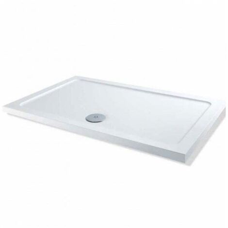 MX DucoStone Lightweight Polymer Rectangular Shower Tray 1200mm x 800mm (inc Waste)