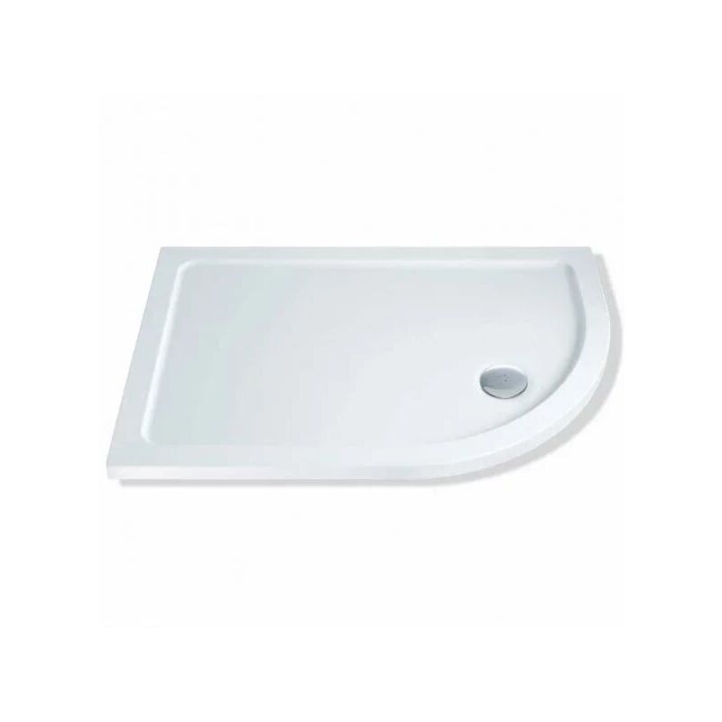 Elements Offset Quadrant Shower Tray 1200mm x 760mm Right Handed (inc Waste) - MX