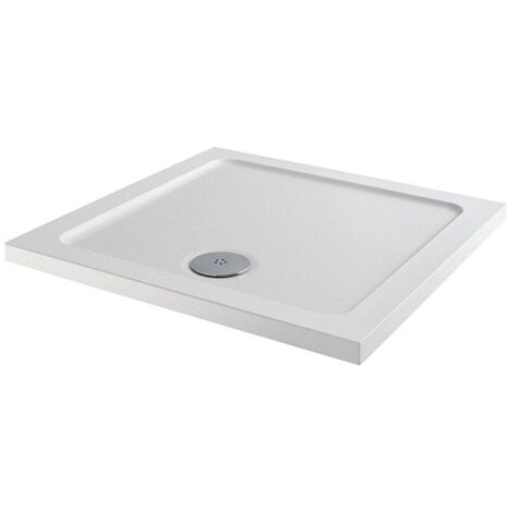 MX Elements Anti-Slip Square Shower Tray 700mm x 700mm (inc Waste)