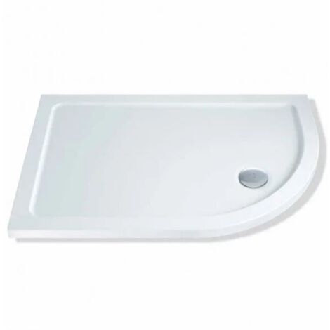 MX Elements Offset Quadrant Shower Tray 900mm x 760mm Right Handed (inc Waste)