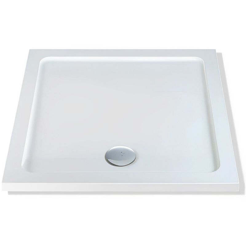 Elements Square Shower Tray 1000mm x 1000mm (inc Waste) - MX