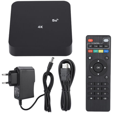 MXQ-PRO-H3 Android TV Box, 1 GB RAM + 8 GB ROM, WLAN, HDMI, Mediaplayer, 110–240 V (EU-Stecker)