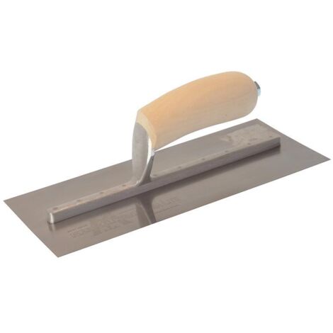 MXS1SS Plasterer's Finishing Trowel Stainless Steel Wooden Handle 11 x 4.1/2in