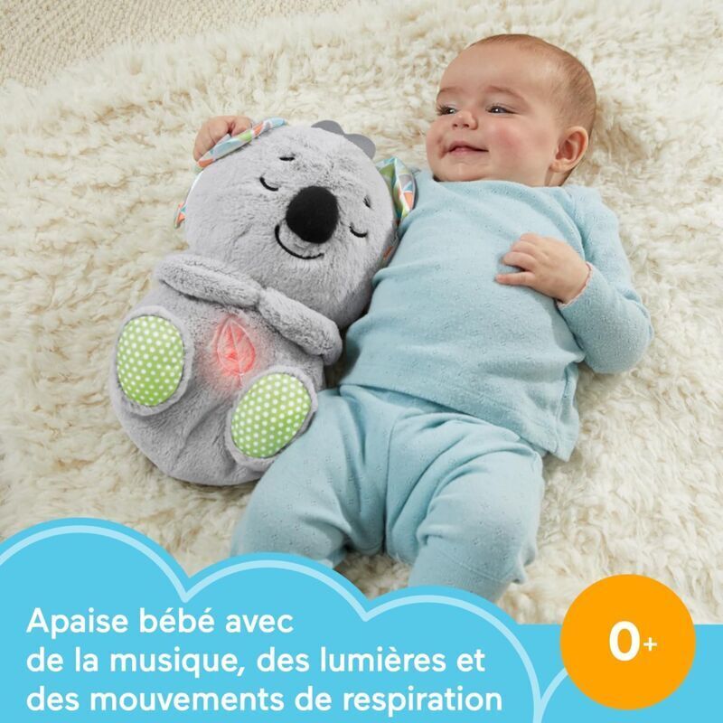 SNQ - My Koala Good Night Hug Peluche Koala pour nouveau-né Veilleuse en peluche douce et apaisante qui respire et brille, cadeau de naissance pour