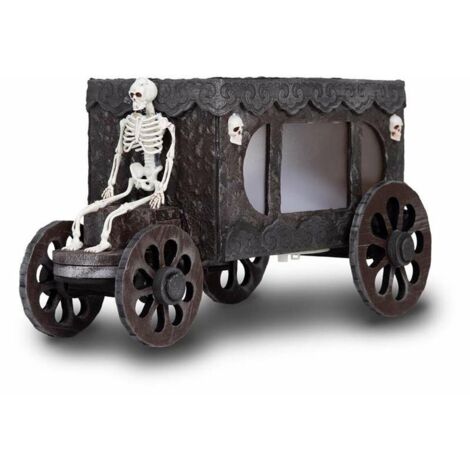 My Other Me Decorazione Halloween Teschio Nero 18x31x18 cm