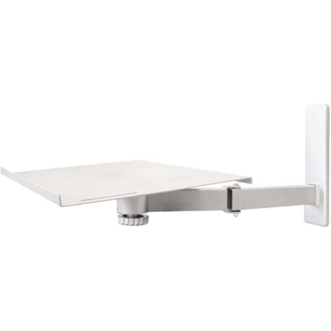 My Wall H20WL Supporto a muro per altoparlante Ruotabile, Girevole Distanza dalla parete (max.): 615 mm Bianco 1 pz.