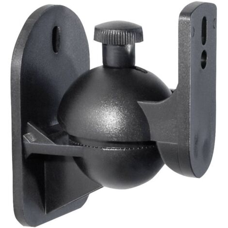 My Wall HB 4 L Supporto a muro per altoparlante Inclinabile + girevole Distanza dalla parete (max.): 6 cm Nero 1 Paio/a