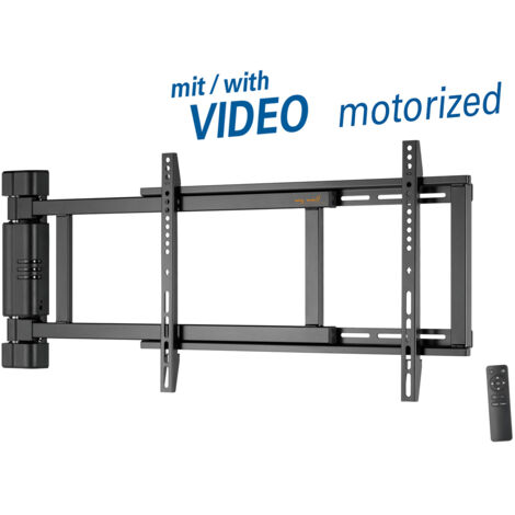 My Wall Soporte de Pared motorizado y Giratorio HP29-1L, Totalmente automático, orientable hasta 170°, VESA 200 x 200 – 600 x 400, soporta hasta 50 kg, Incluye Mando a Distancia RF con función de
