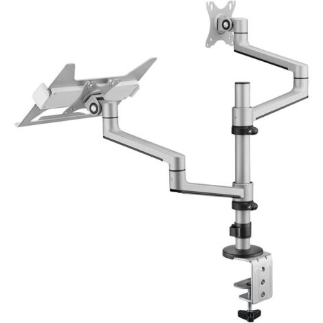 My Wall Supporto da tavolo per monitor HL52L 1 Display: (s) 43,2 cm (17) - 81,3 cm (32) Argento Regolabile in altezza