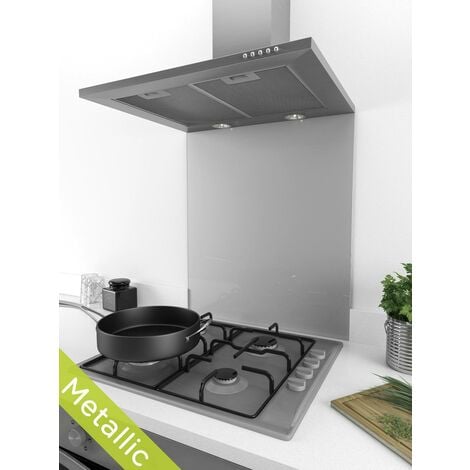 MyAppliances ART29714 Platinum Frost Glass Splashback 60cm x 75cm