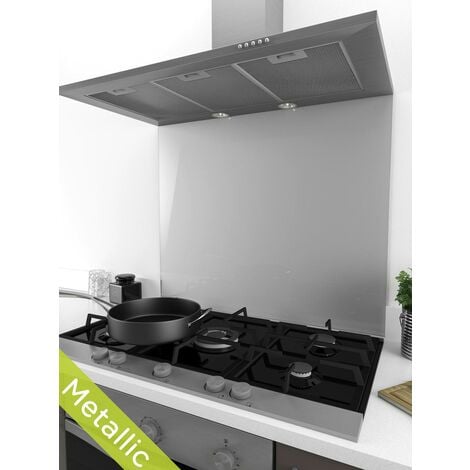 MyAppliances ART29715 Platinum Frost Glass Splashback 90cm x 75cm