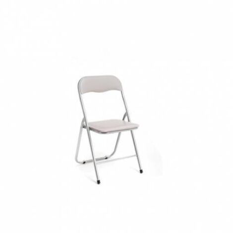 SAL MAR Myliving n. 6 SEDIE PIEGHEVOLE IN METALLO MOD. POLO COLORE TORTORA MOD. M0614-33