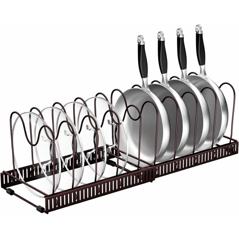 MYSELOXY Organisateur de couvercles de casseroles de style tiroir. Idéal pour ranger couvercles de casseroles, poêles et ustensiles de cuisine.