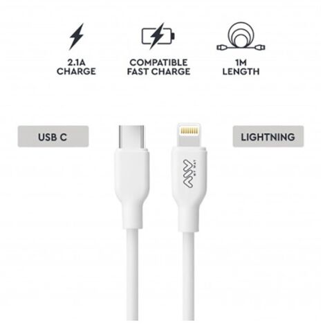 Myway cable Tipo C-Lightning 20W 1m blanco