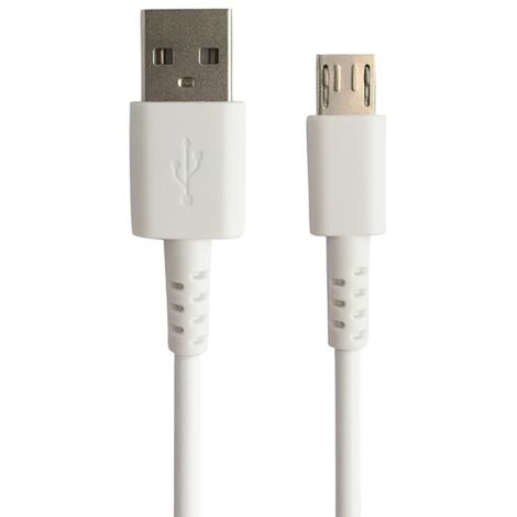 Myway pack cargador de pared USB 2A + cable micro USB 1m blanco