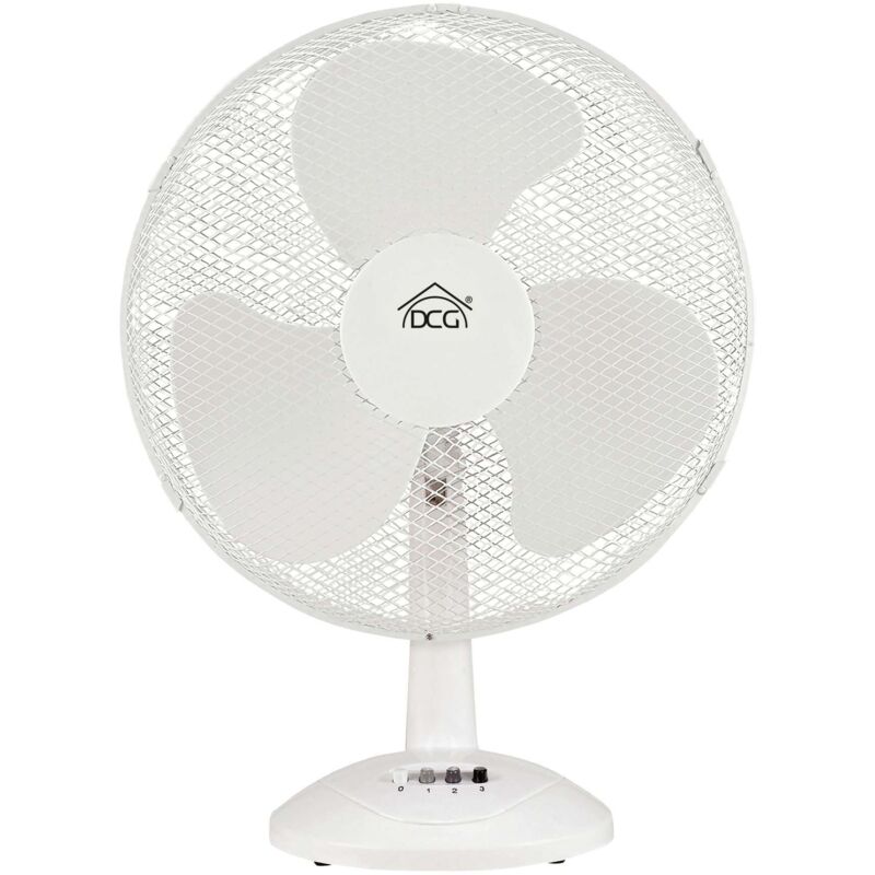 Dcg Weiß Oszillierender Tischventilator, Durchmesser 30 Cm, E Farbe Ve9030