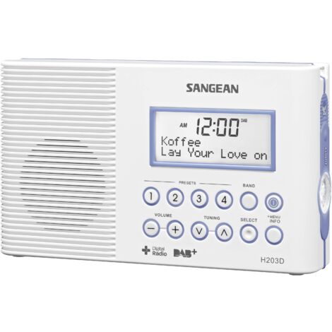 N/A DAB+ Sangean H203 lampe de poche, étanche à l'eau blanc Y39612