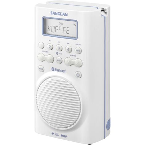 N/A DAB+ Sangean H205 Bluetooth étanche à l'eau blanc Y002151
