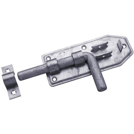 N+D Bolzenriegel Stahl verzinkt mit Schlaufe 180 mm lang