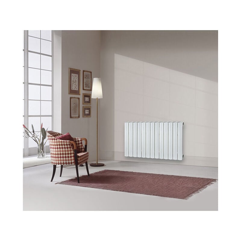 Radiateur fonte rideau - Hauteur 560mm - Longueur 240mm - 296 watt - Epaisseur 95mm - Contenance 2.8L - E356/4