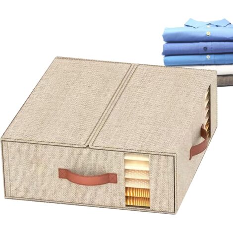 n rique Range Draps Bo te de Rangement Pliable pour Linge de
