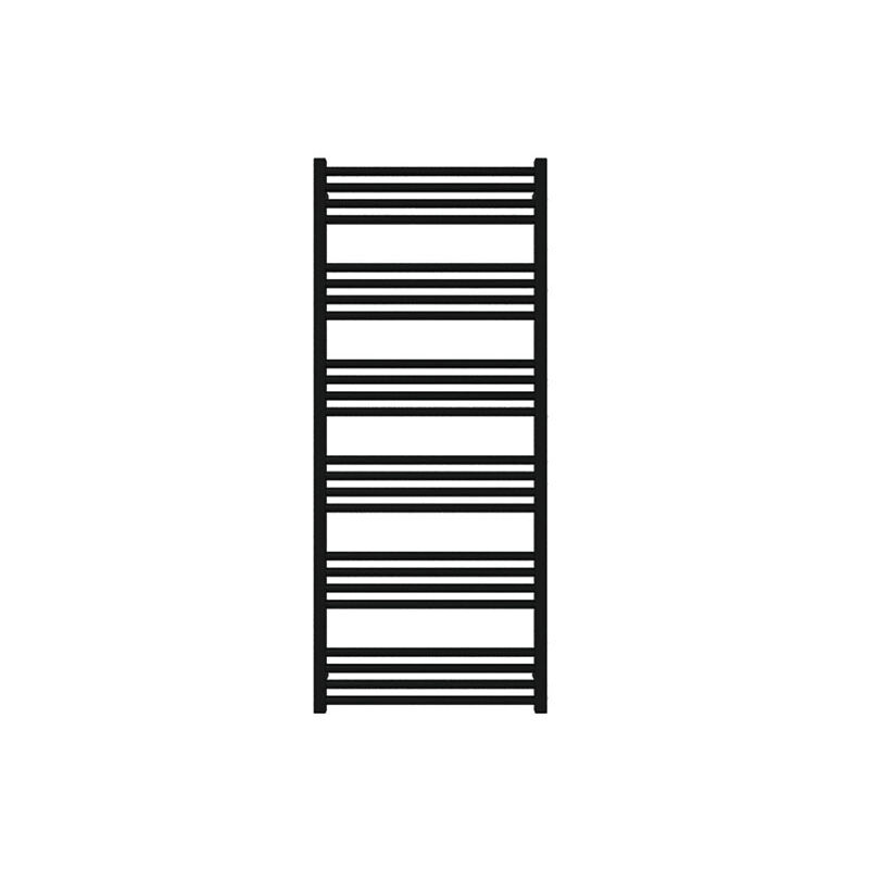 Sèche-serviette mixte noir de 1140mm de haut et 600mm de large - 566 Watt - FIO1140/600V2N