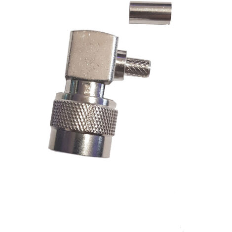 N-Stecker gewinkelt Crimp auf H155