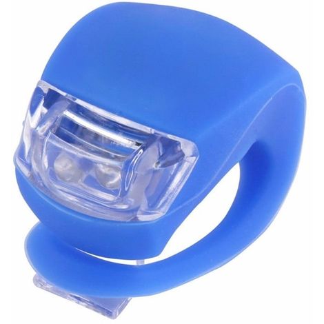 N°2 Faretti led in silicone universali per bici in 4 colori a scelta Colore - Blu