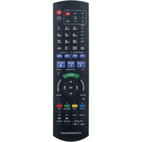 N2QAYB000479 Ersatzfernbedienung für Panasonic DVD-TV-Recorder DMR-XW480 DMRXW480 DMR-XW380 DMR-XW385 DMR-XW390 DMR-XW380GL DMR-XW385GL DMR-XW390GL DMRXW380 DMRXW385