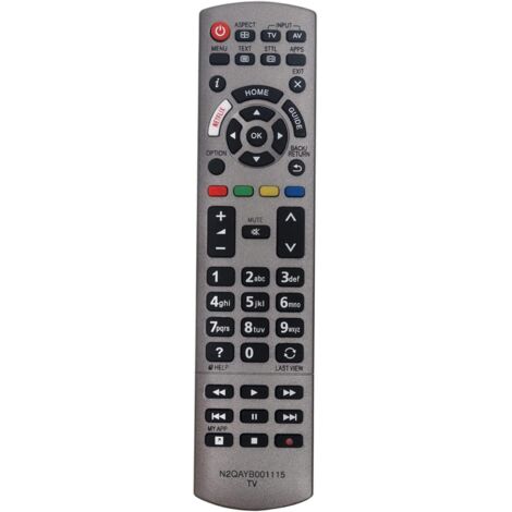 N2QAYB001115 Replacement remote control for Panasonic Viera TV TX-40EX700B TX-40EX700E TX-58EX730E TX-75EX750B TX-75EX780E TX-49EX610E TX-49EX613E TX-50EXM715 TX-58EX703E
