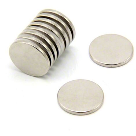 N35 Magnete Neodimio Per Arti, Mestieri, Produzione Di Modelli, Fai -Da -Te, Hobby E Imballaggi - 20mm Dia x 2mm Di Spessore - 2,3kg Di Tiro - Pacco Di 10