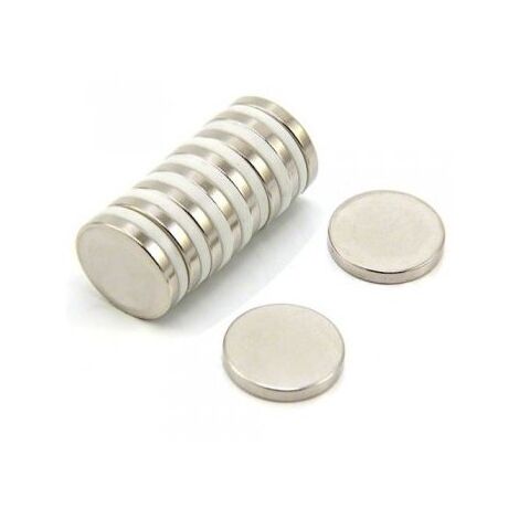 N35 Magnete Neodimio Per Arti, Mestieri, Produzione Di Modelli, Fai -Da -Te, Hobby E Imballaggi - 20mm Dia x 3mm Di Spessore - 3,6kg Di Tiro - Pacco Di 4