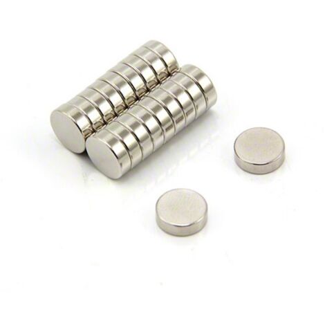 N35 Magnete Neodimio Per Arti, Mestieri, Produzione Di Modelli, Fai -Da -Te, Hobby, Ufficio E Casa - 10mm Dia x 3mm Di Spessore - 1,5kg Di Tiro - Pacchetto Di 20