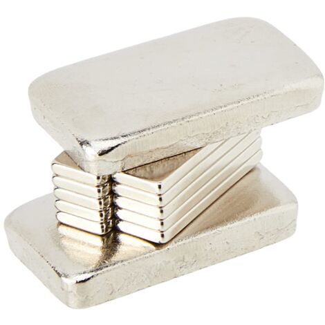N35 Magnete Neodimio Per Arti, Mestieri, Produzione Di Modelli, Fai -Da -Te, Hobby, Ufficio E Casa - 25mm x 8mm x 2mm - 2,1kg Di Tiro - Pacco Di 10