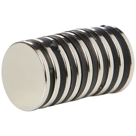 N35H Magneti Di Neodimio Per Applicazioni Di Ingegneria, Produzione E Tecnologia - Dia 15mm x 1,5mm Di Spessore - Pacco Di 10