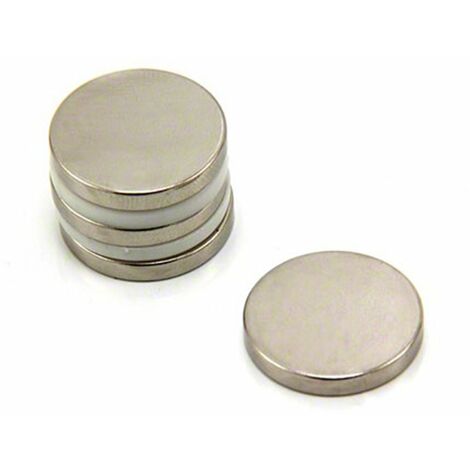 N42 Magneta Neodimio Per Arti, Mestieri, Produzione Di Modelli, Fai -Da -Te, Hobby, Ufficio E Casa - 20mm Dia x 3mm Di Spessore - 4,6kg Di Tiro - Pacco Di 4