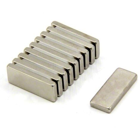 N42 Magneta Neodimio Per Arti, Mestieri, Produzione Di Modelli, Fai -Da -Te, Hobby, Ufficio E Casa - 25mm x 10mm x 3mm Di Spessore - 4,3kg Di Tiro - Pacco Di 10