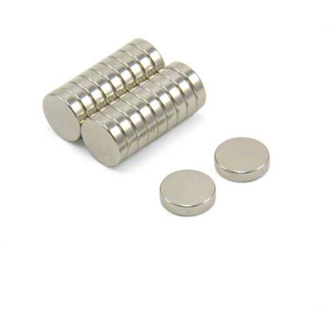 N42 Magnete Neodimio Per Arti, Mestieri, Produzione Di Modelli, Fai -Da -Te, Hobby, Scienze, Ufficio E Casa - 10mm Dia x 2,5mm Di Spessore - 1,4kg Di Tiro - Pacchetto Di 20