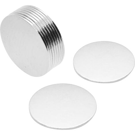 N42 Magnete Neodimio Per Arti, Mestieri, Produzione Di Modelli, Fai -Da -Te, Hobby, Ufficio E Casa - 10mm Dia x 0,4mm Di Spessore - 0,15kg Di Tiro - Pacco Di 10