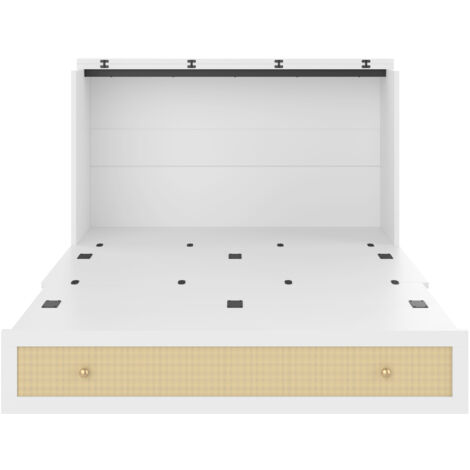 N636P309942K – Pièces détachées, non vendues séparément. Lit de coin, dimensions 140 x 200 cm. Meubles mobiles, équipés d’un port USB et d’une prise électrique. Lit convertible. Pas de matelas fourni.