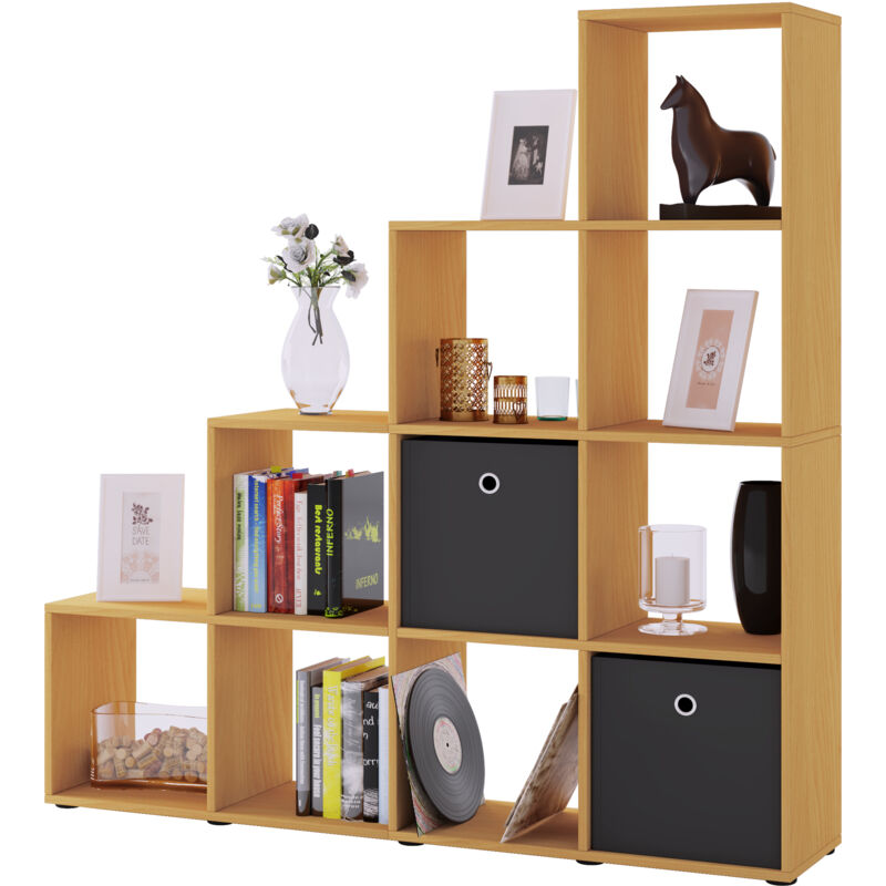 Ebuy24 - Holz Treppenregal Regal 10 Fächer Napoli