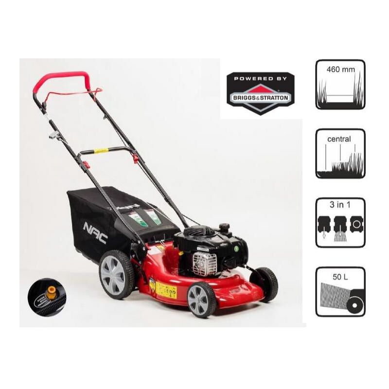 Kosiarka spalinowa bez napędu 46cm briggs & stratton 125cc lp46-450e-h - NAC